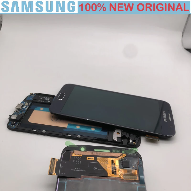 NEW OEM Amoled LCD Display Frame For Samsung Galaxy S6 G920 G920F G920A G920i G920V G920P Touch Screen Digitizer Assembly | Мобильные