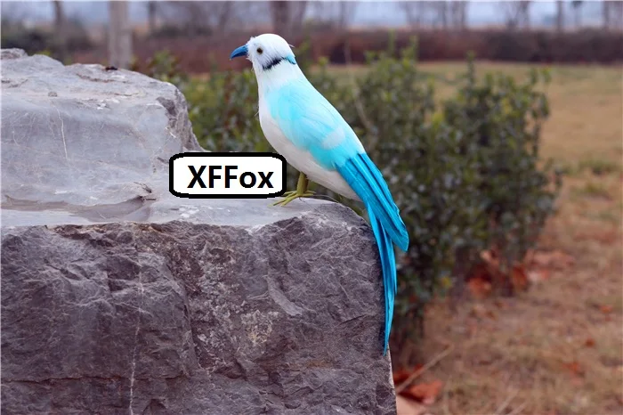 

cute simulation blue bird model foam&furs real life bird doll gift about 30cm xf2613