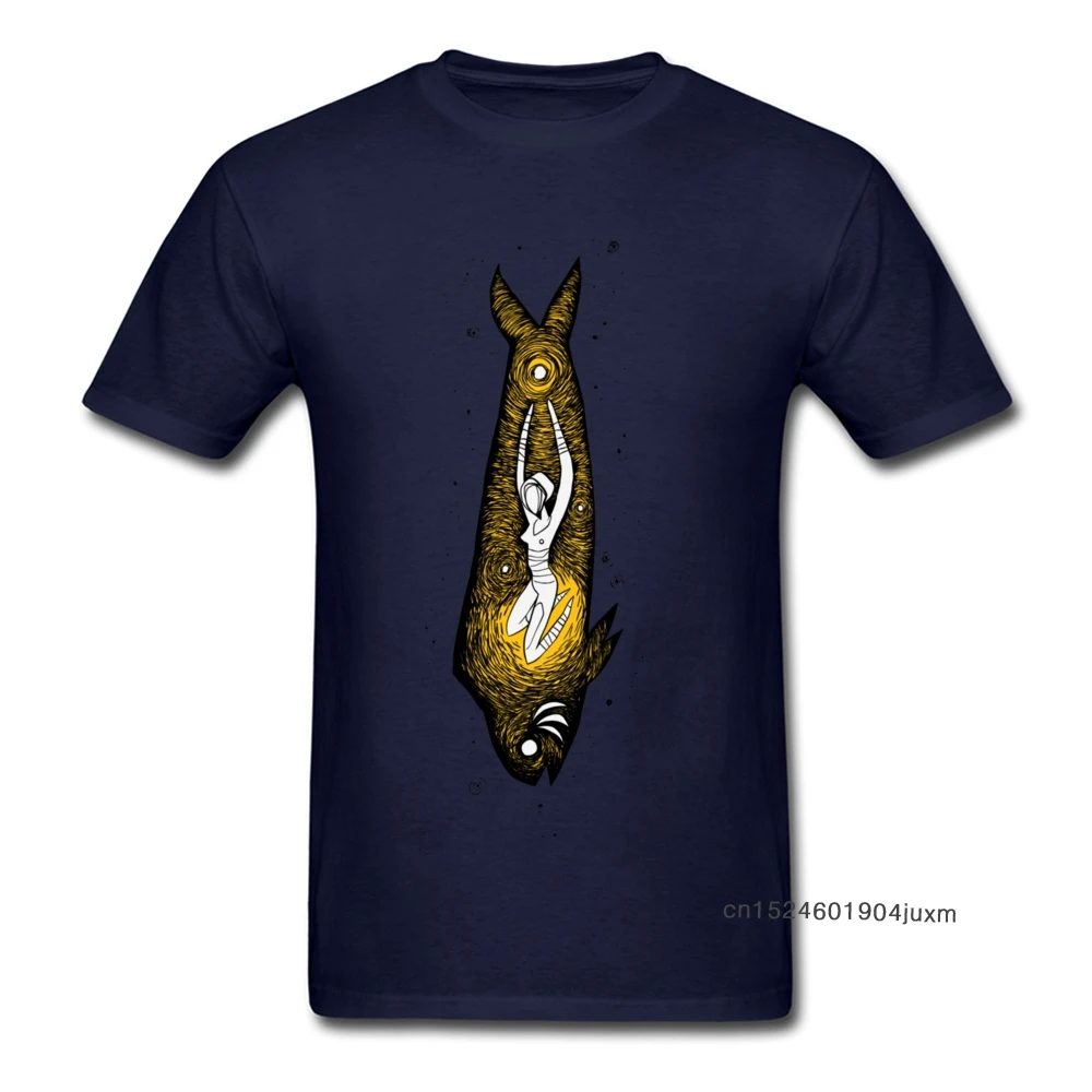Moon Fish Футболка мужская черная футболка женская с художественным дизайном топ на
