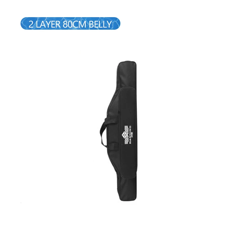 2 Layer 80cm Belly Утолщенная уличная 2/3 слойная сумка для рыбалки, водонепроницаемая сумка для рыболовных снастей, сумка для удочки, сумки для хранения, для ловли карпа, XA140G - Цвет: 2 Layer 80cm Belly