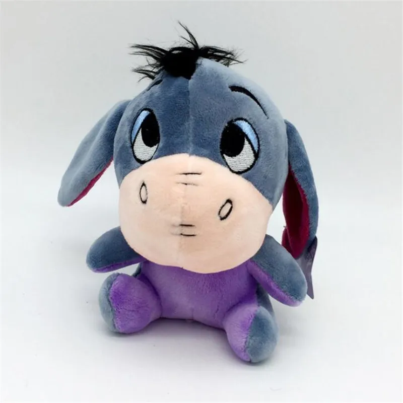 Donkey 10 cm Disney Микки Мышь Минни-Маус Мягкая Плюшевая Кукла игрушки Животные стежка Виньи медведя из мультфильма, подарки на день рождения - Цвет: Donkey 10 cm