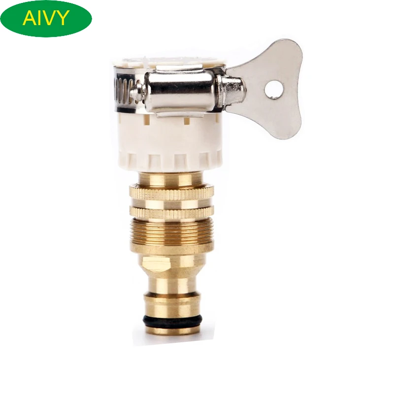 AIVY 15mm 23mm Универсальный Кухня шланговый адаптер метеллический кран разъем шланг