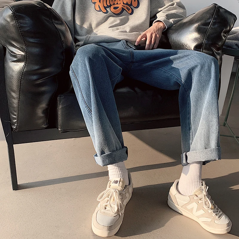 

SingleRoad Mens Jeans 2020 Oversized Wide Leg Casual Gradient Pants Japanese Streetwear Mens Denim Pants Fashion Jeans For Men