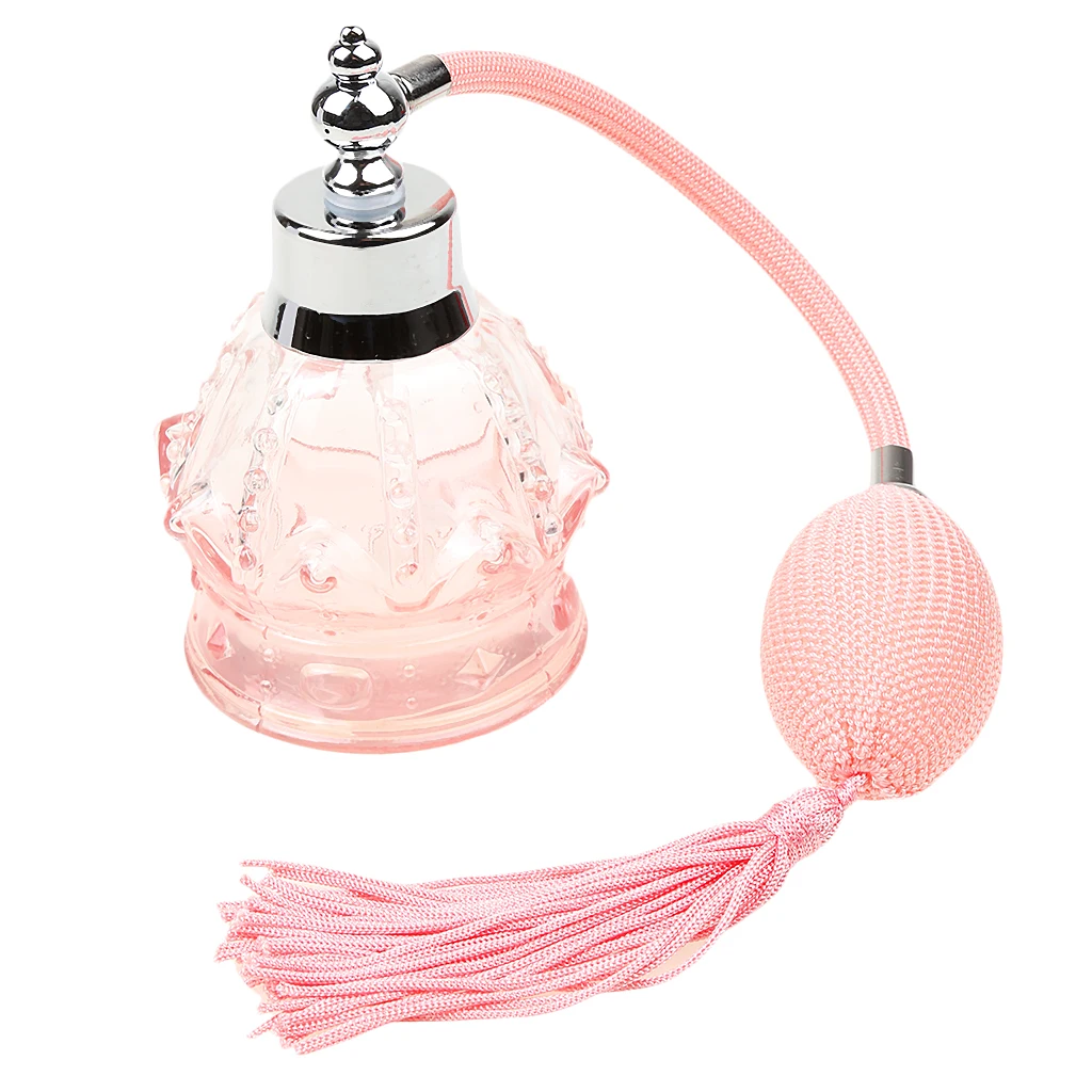 

Perfume Atomizer Atomiser Bottle 100ml with Long Pump Travel Refillable Spray Lady Wedding Gift Vintage Style Decor