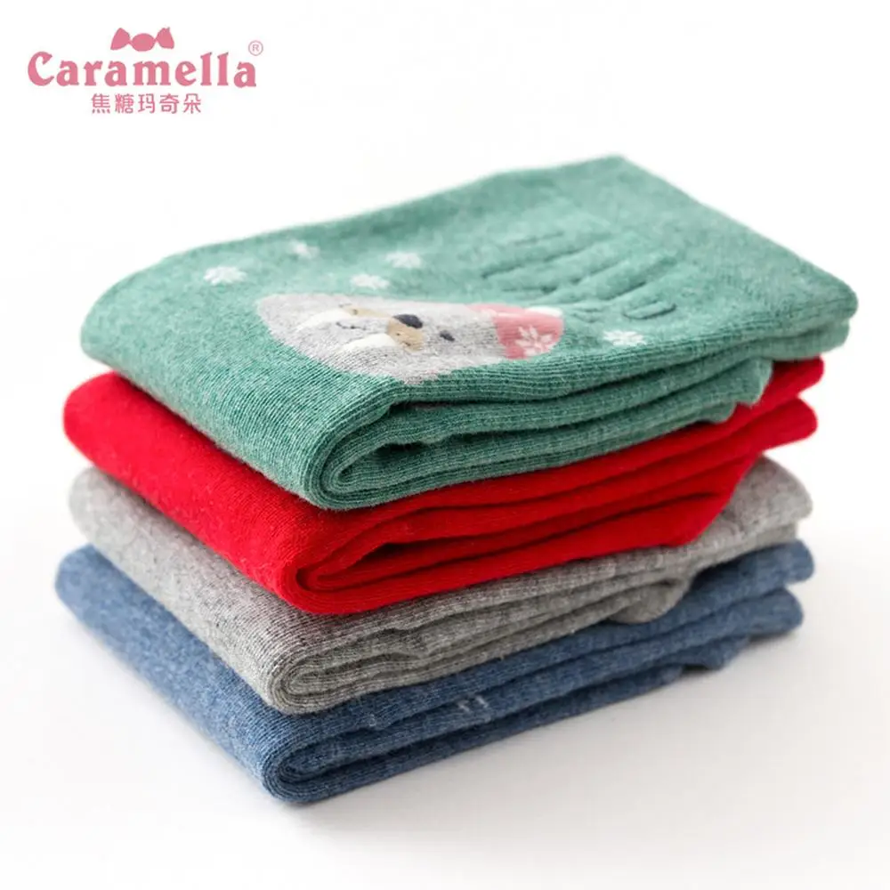 4pairs Caramella, 4 пар/лот, новинка, зимние женские носки, хлопок, красный, Рождественский олень, короткие носки, Вселенная, новинка, Короткие забавные Чулочные изделия - Цвет: 4pairs