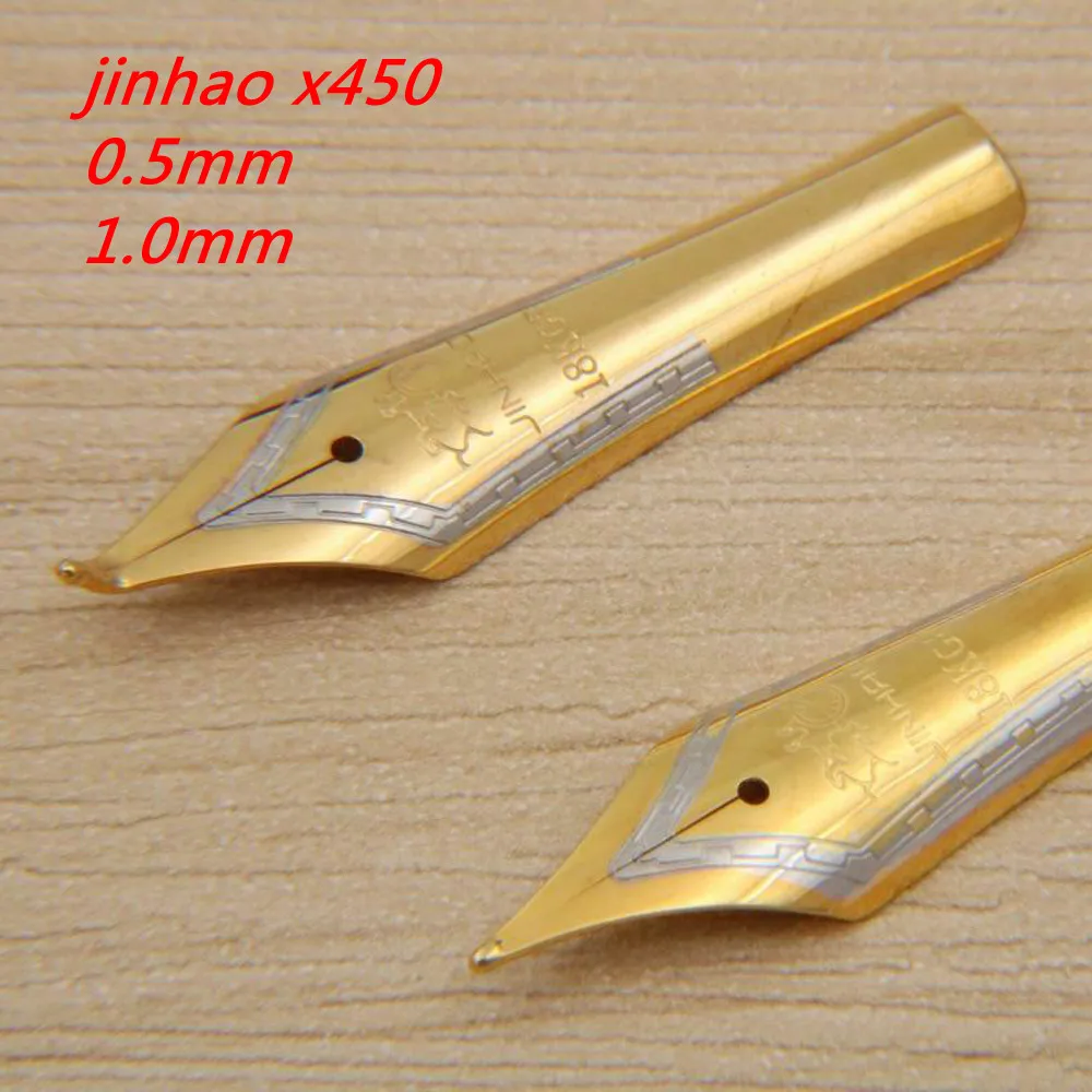 2 шт. JINHAO Размер 35 перо X450 159 750 Золотой Средний пополнения DIY канцелярские офисные