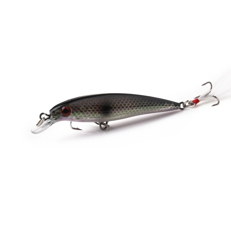 

20Pcs Fishing Lures Kinds Minnow Fish Bass Tackle Hooks Baits Crank bait - 10pcs 8G & 10pcs 9G