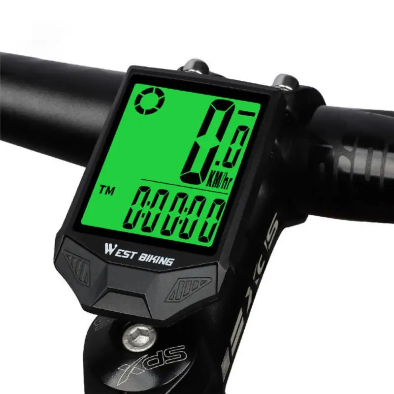 

2021 Wireless Large Screen Code Meter Waterproof Bicycle Computer MTB Bike Cycling Odometer Anti-jamming Stopwatch Speedometer