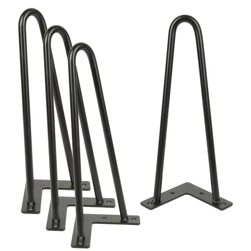 4Pcs/Set 20/30/50cm Iron Table Desk Legs Chair Laptop Hairpin Anti Slip Home Accessories For DIY Handcrafts HWC | Мебель