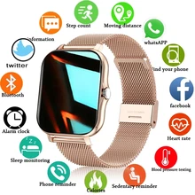 Full Touch Sport Smart Watch Men Women Heart Rate Fitness Tracker Bluetooth call Smartwatch wristwatch GTS 2 P8 plus watch+Box