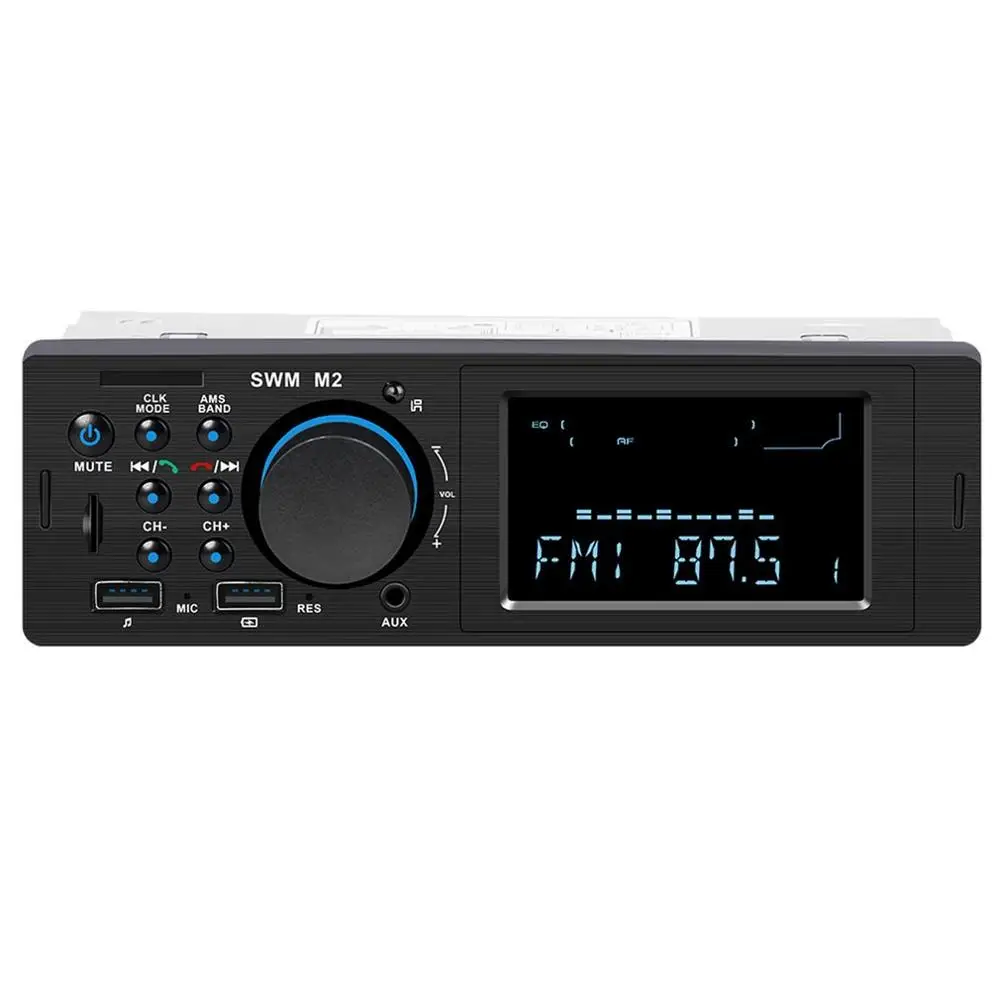 1 Din автомобильный fm-радио Мультимедийный MP3-плеер автомобильный стерео двойной динамики с USB пультом дистанционного управления Поддержка tf-карты