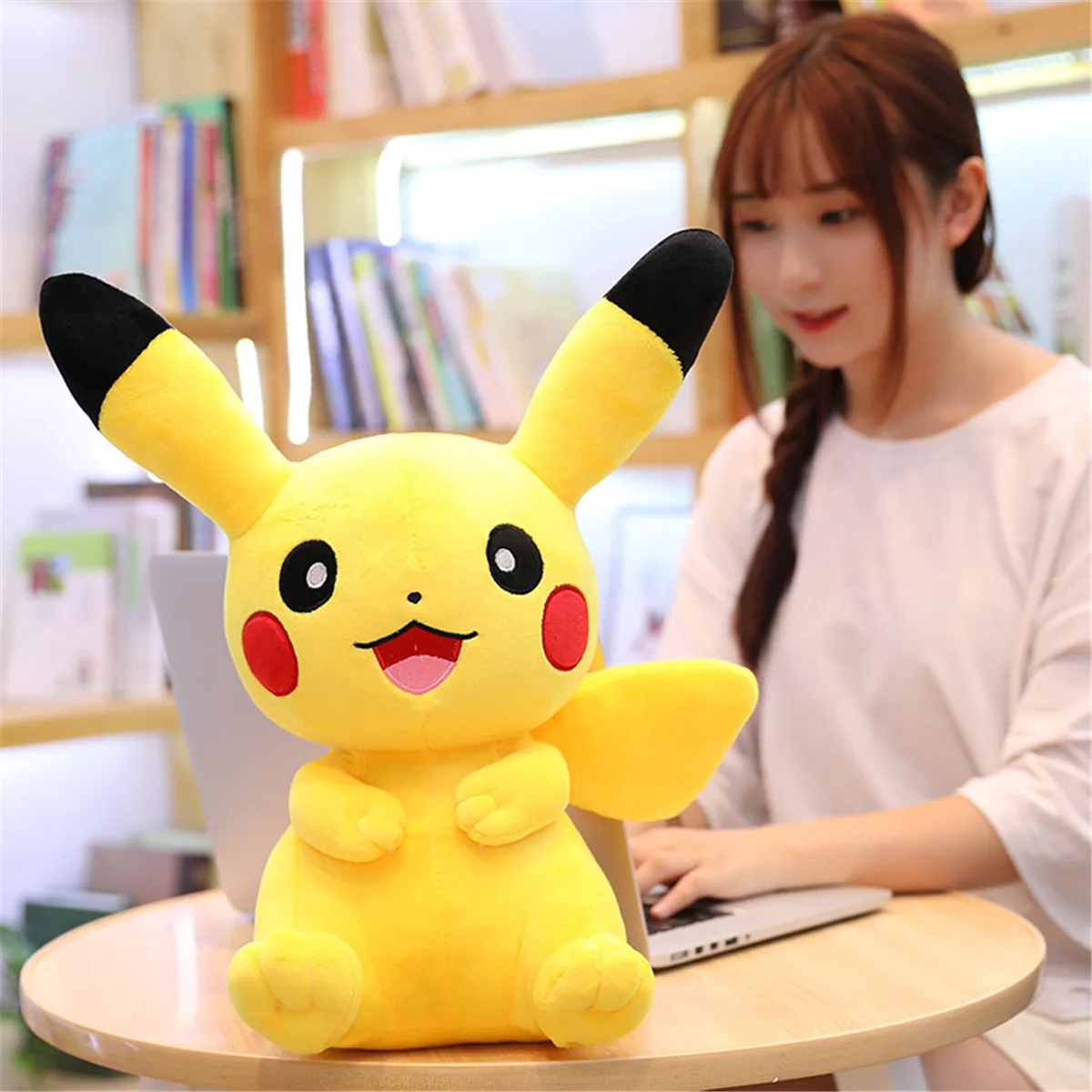 28-65 см Kawaii Pikachu плюшевые игрушки милые мягкие игрушки мультфильм Пикачу чучело животных плюшевые куклы подушка для сна детские игрушки Детский подарок