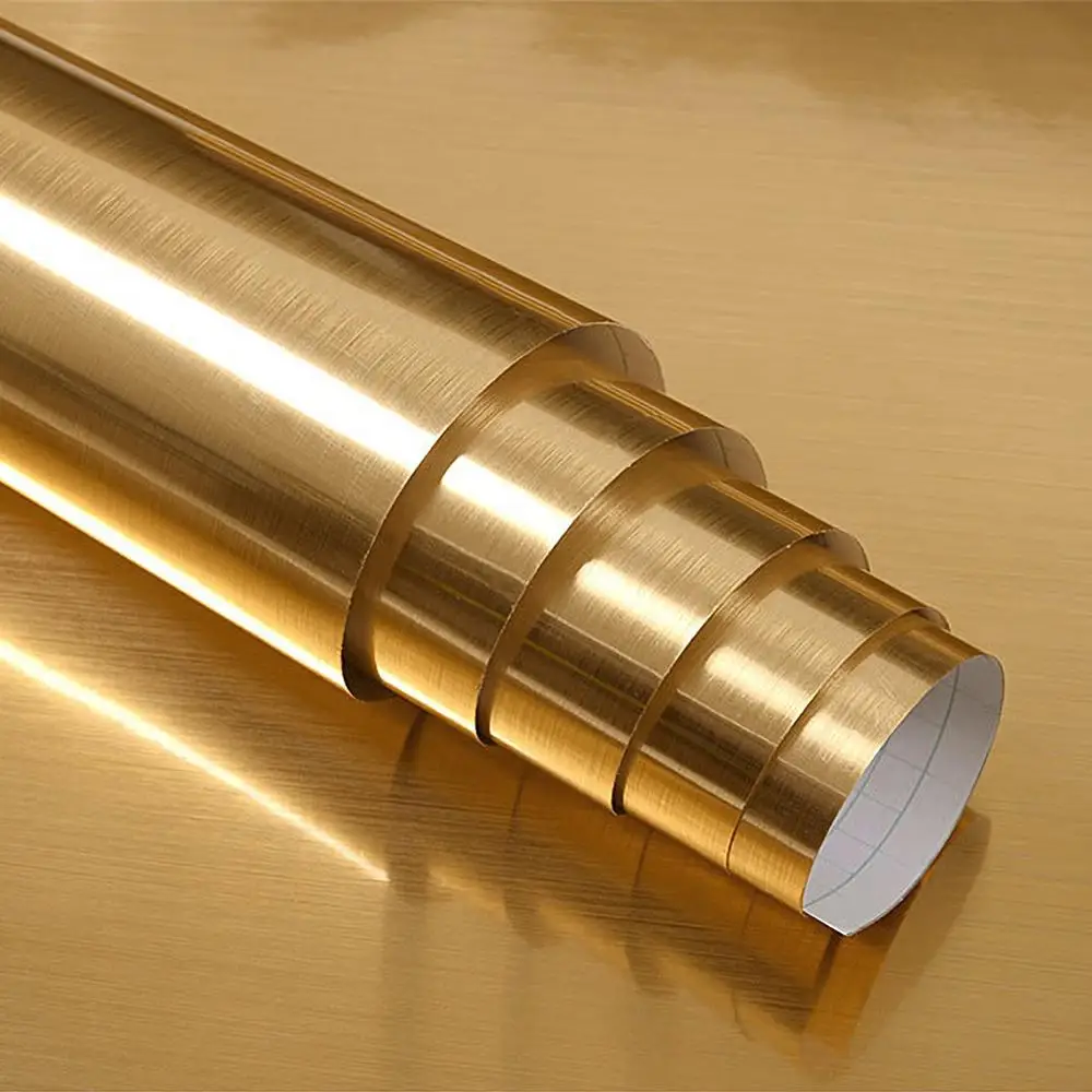 Цает шлифованного металлического зеркало холодильник самоклеящиеся обои мебель