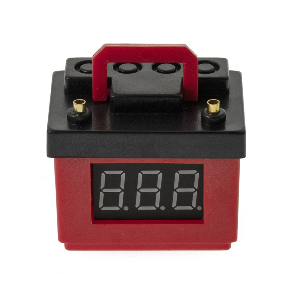 

RCTOYFUN For 1/10 1/8 RC Cralwer Red DIY Simulation Battery Lithium Battery LPO Low Voltage Alarm Garage Appearance Accessory