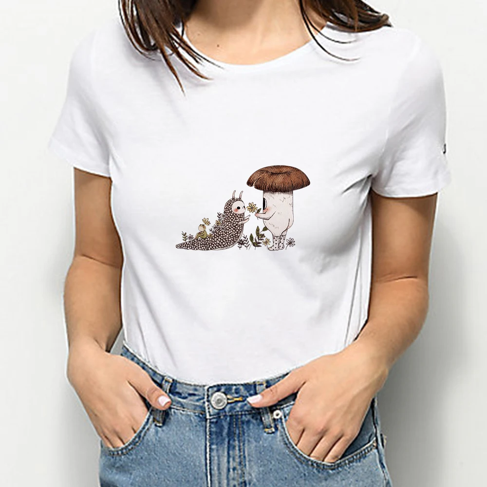 

2021 T Shirt Women Hot Selling Soothing Tshirt Creativity Special Animal Image Printed Personalized Style Design Women T-shirt