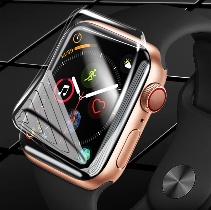 

Защита экрана для Apple Watch SE Series 6 5 4 44 мм 40 мм, пленка из мягкого ТПУ чехол для Apple Watch 3 42 мм 38 мм, защитные аксессуары