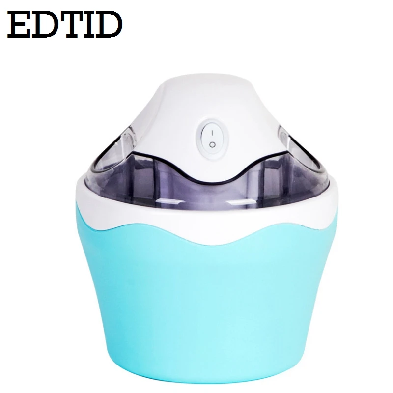 EDTID Мини DIY электрическая автоматическая машина для мягкого мороженого Бытовая прохладная слякоть фруктовое мороженное замороженный десерт молочный коктейль 0.5л