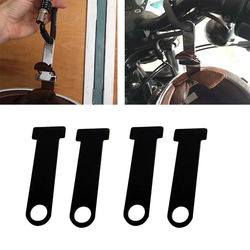 

4 Pcs Heavy Duty Helmet Lock Anti-Theft PIN Locking Chain Buckle Lock Secure