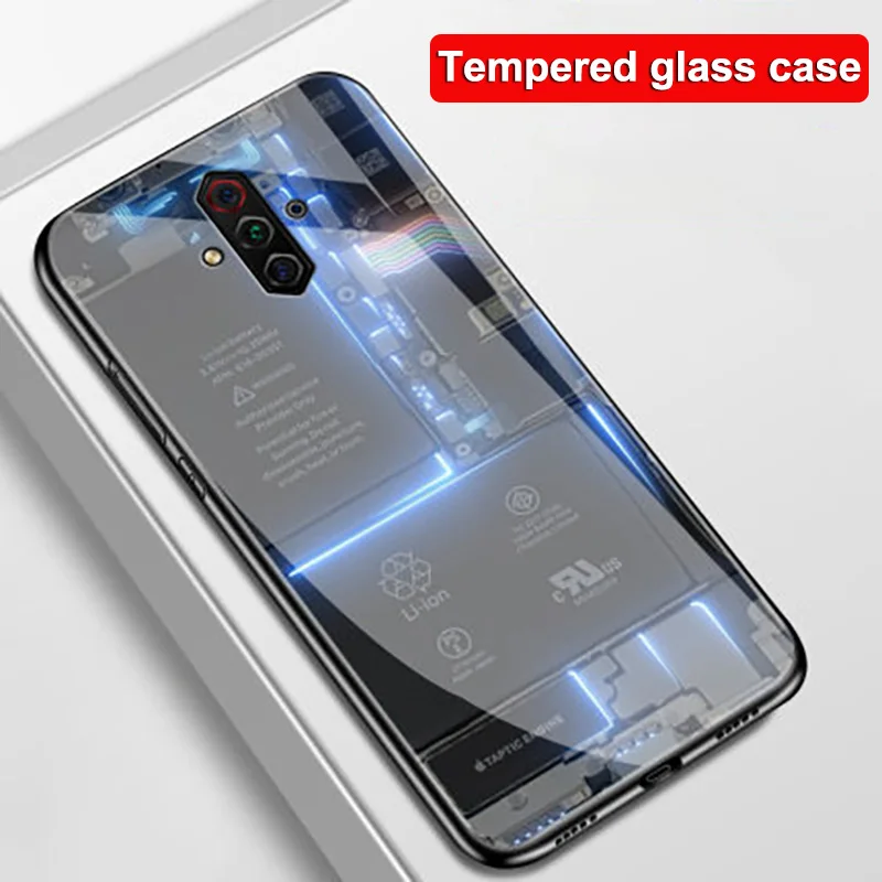 

For Nubia Play Case tempered glass and Soft TPU Silicone Case For Nubia Play 5G Case For ZTE Nubia Play NX651J screen protector