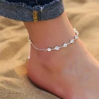 Модные браслеты на ногу с кристаллами для женщин, браслет на ногу под золото, браслет на ногу, богемные украшения