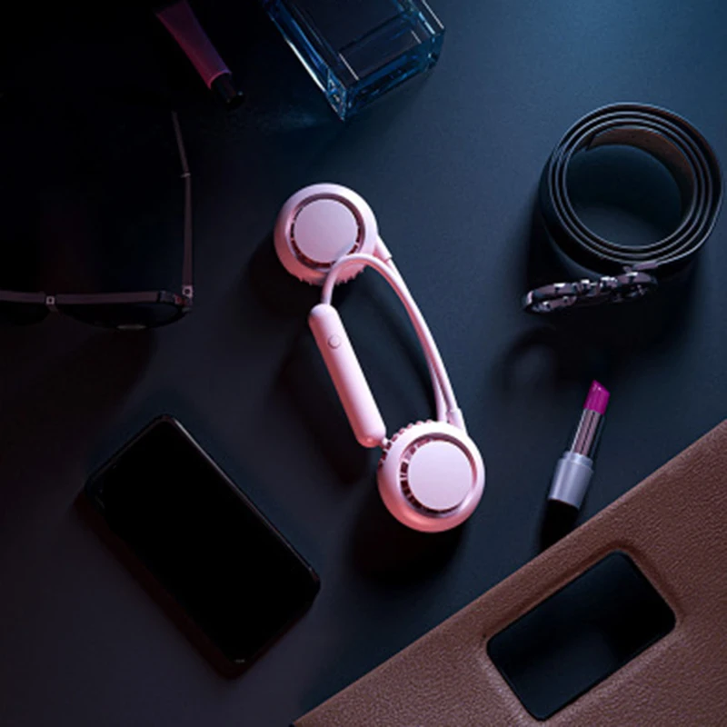 Подвесной шейный вентилятор USB Охлаждающий мини маленький Электрический