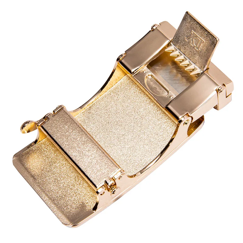 

2020 Simple Businesss Alloy Automatic Buckle Unique Men Plaque Belt Buckles for 3.5cm Ratchet Men Apparel Accessories