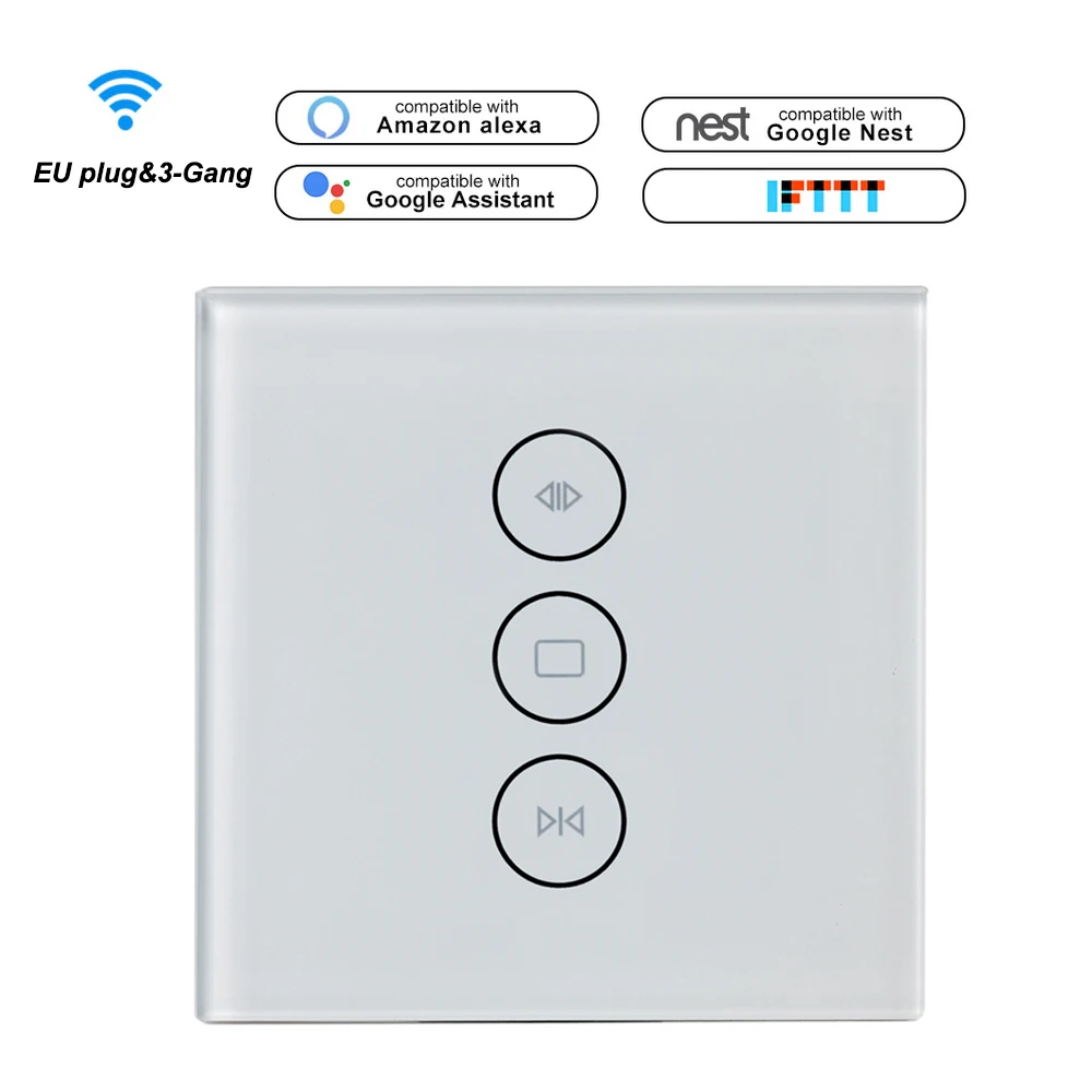 Настенный выключатель Хрустальная стеклянная панель стандарт ЕС США сенсорный