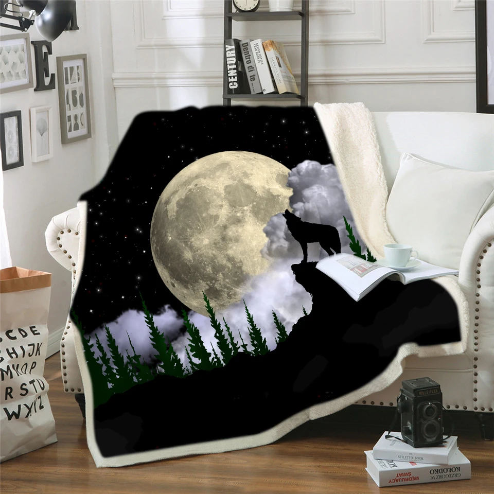 3D искусственное плюшевое покрывало для кровати дивана благородное одеяло