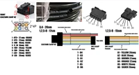 20cm 20awg 43025 0808 43025 0800 8 pin micro fit 3 0 female sm2 54 connector with pvc cable sleeving cover
