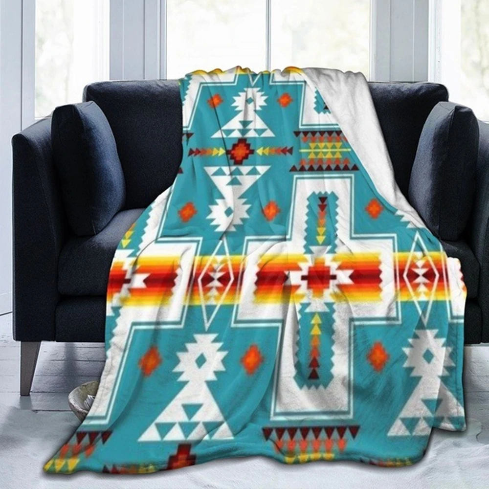 

Flannel Blanket Winter Keep Warm Thick Bed Sheet Modern Printed Pattern Coral Fleece Office Nap Living Room Sofa Cover Blanket