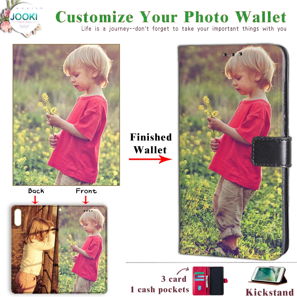Wiko View Max ручная работа под заказ печать фото телефон кожаный бумажник чехол для