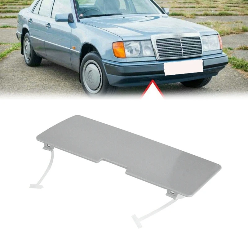 

For Benz E‑Class W124 Front Bumper Tow Hook Cover Towing Hole Lid Trailer Trim Cap Plate Traction Shell Cover