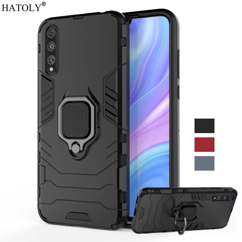 

For Huawei Enjoy 10s Case Magnetic Ring Holder Armor Back Cover For Huawei Enjoy 10s TPU Bumper Phone Case For Huawei Enjoy 10s