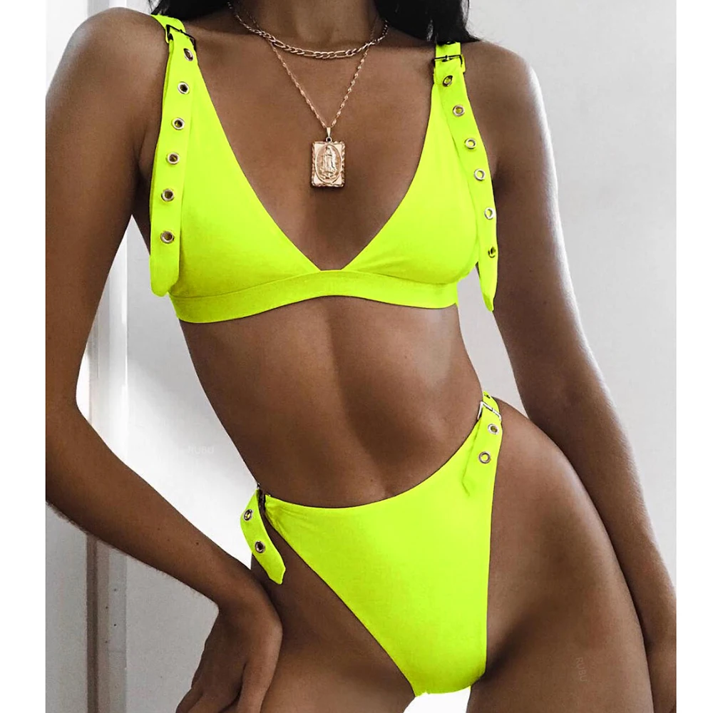 Сексуальный купальник бикини Женский комплект пуш-ап женский снуд Леопардовый