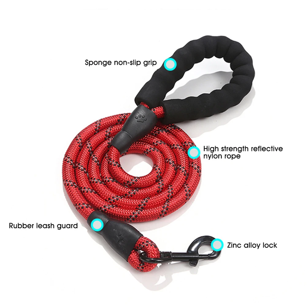 1 5 м поводок для собак рефлективные веревки на открытом воздухе выгула
