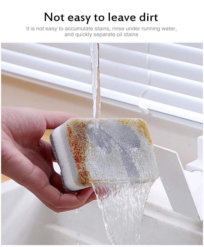 

5pcs/10pcs Cleaning Sponge,High-density Dishwashing Sponge,Dual-Sided Dishwashing Sponge for Kitchen Bathroom Cleaning Tools