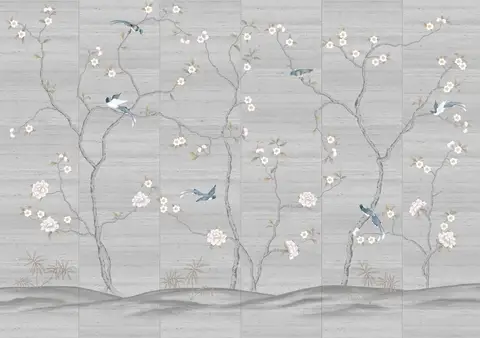 3D-обои любых размеров на заказ, современные новые китайские обои ручной росписи с цветами и птицами, фон для украшения стен, фотообои