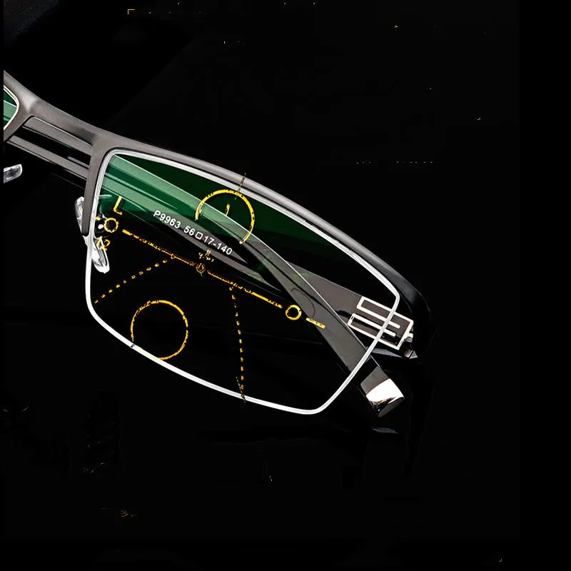 Очки для дальнозоркости мужчин с интеллектуальным зумом прогрессивные