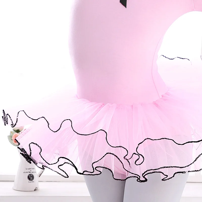 Tutu Ballet Dress Girls Ballet Dance Performance Costume Kids Bowknot Tulle Dance Dress Ballerina Pettiskirt Fluffy Children