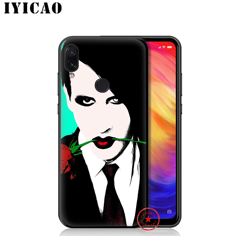 IYICAO Marilyn Manson Soft Case for Redmi K20 8A 7A 7 6 Pro 6A 5 Plus 5A 4X 4A S2 Go Silicone |