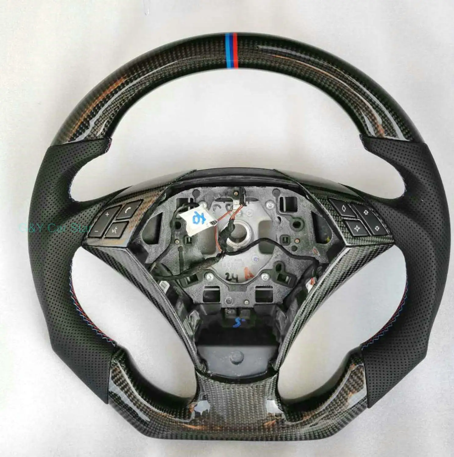 100% Настоящее углеродное волокно Автомобильное рулевое колесо для BMW E60|Рулевые