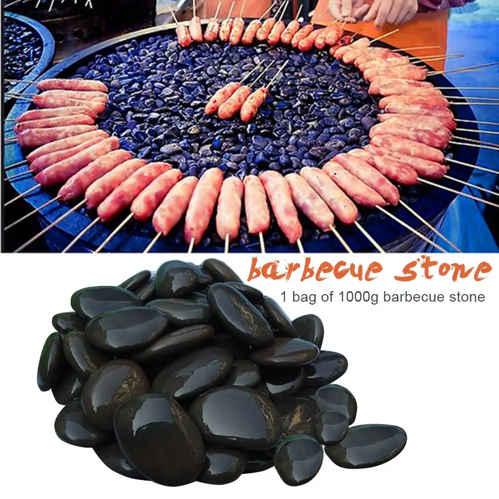 1000 г барбекю булыжник бочка рыбы вулканический декоративный камень Жаростойкие