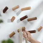 Деревянная вешалка-крючок в скандинавском стиле, настенная вешалка для пальто, сумки, ключей, вешалка для ванной комнаты, декоративная домашняя вешалка