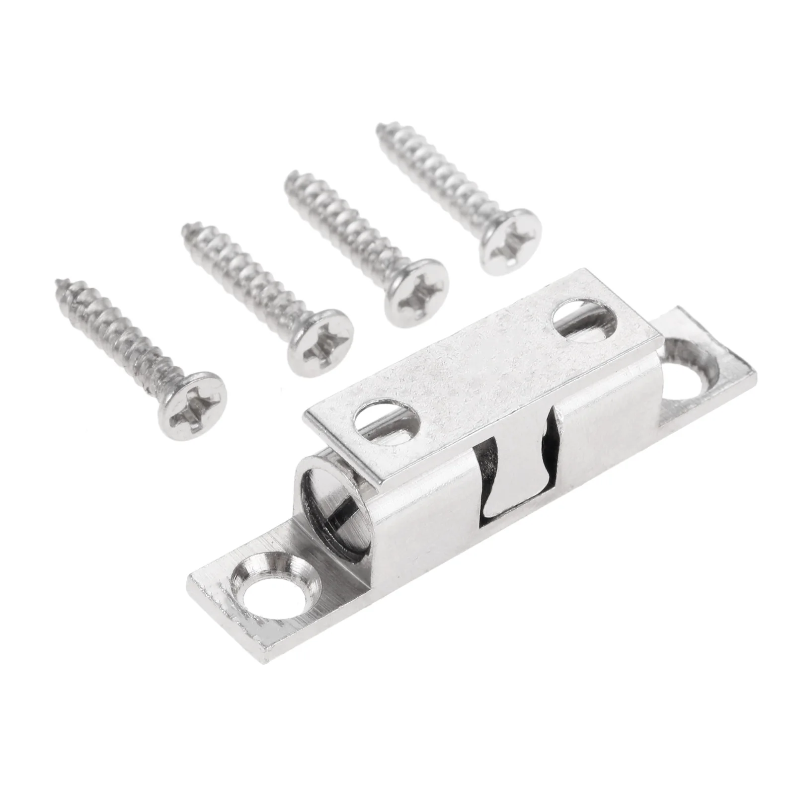 

1 шт. Серебристые 42/50/60/70 мм латунные сенсорные бусины с зажимом для двери шкафа, зажим для двери, двойной шаровой зажим, для домашнего шкафа Защелка двери