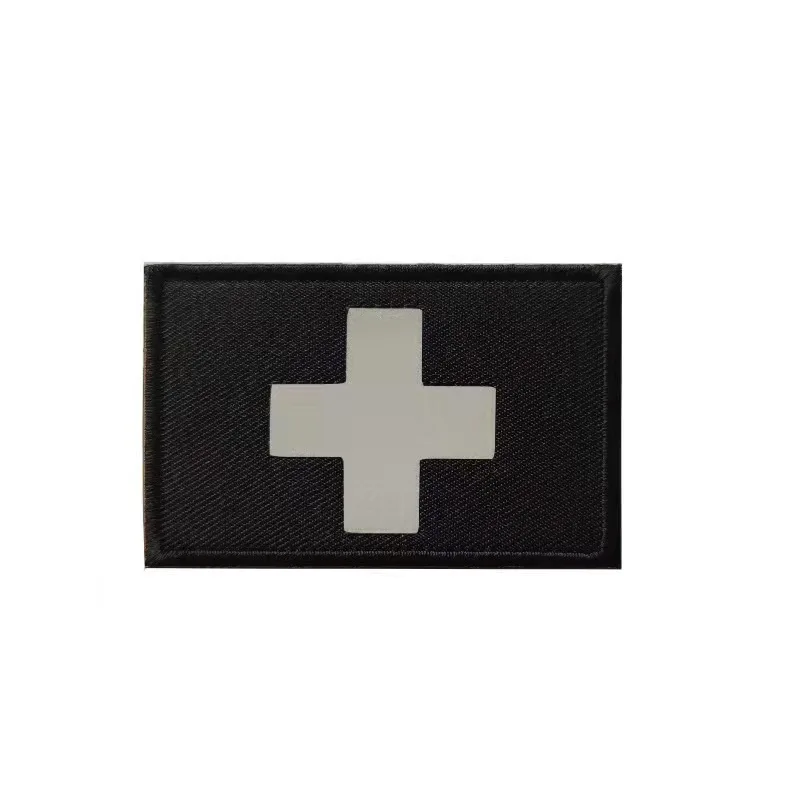 

Reflective cross clothing Velcro patch tactical CLOTH BADGE medical identification epaulet outdoor backpack hat patch