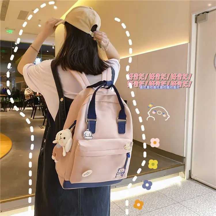 

Japanese Preppy Style Handbag Backpack Women New Summer Nylon Book Bag Student School Bags For Teenage Girls Travel Backpack