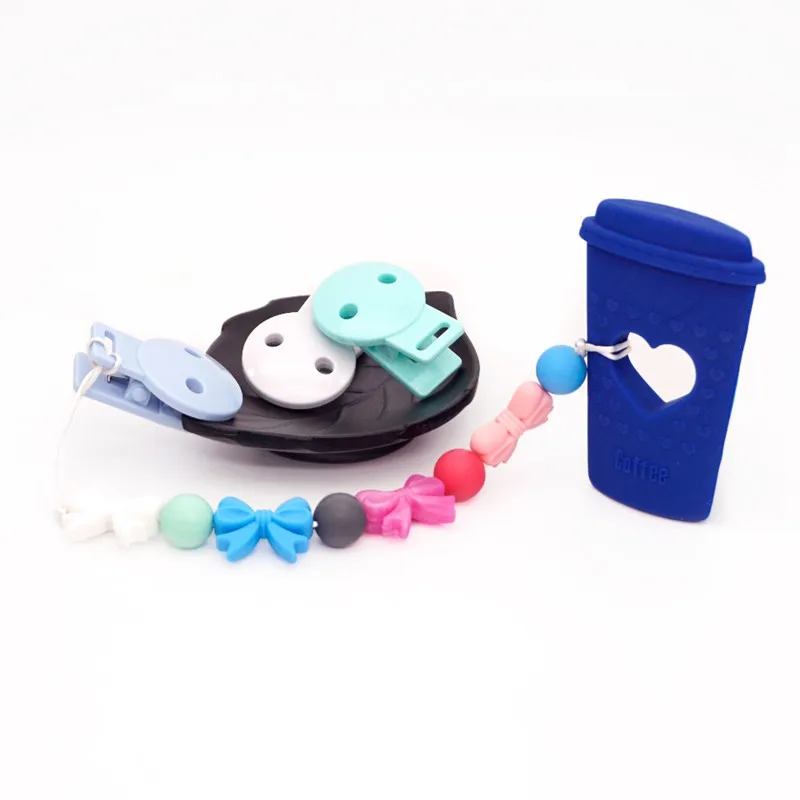 Chengkai 10 шт. BPA бесплатно силиконовые бабочки Прорезыватель для зубов DIY Детский душ Прорезыватель для зубов Монтессори Сенсорная игрушка животное шарик аксессуары