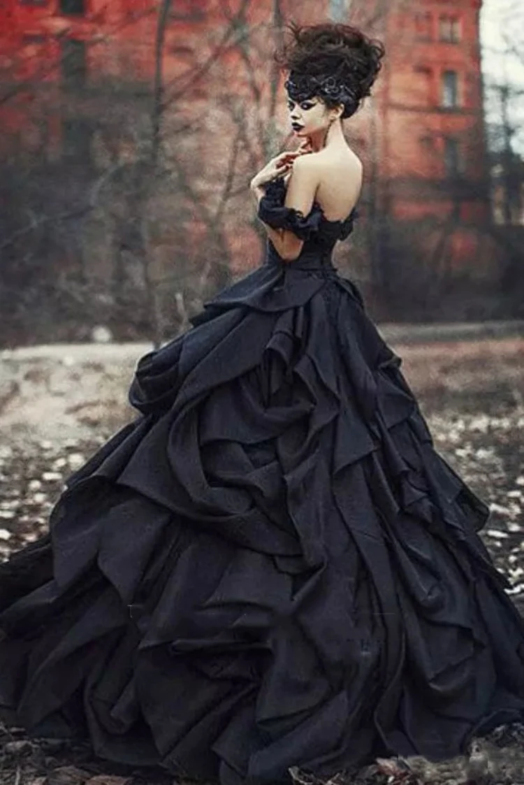Платья свадебные с черным