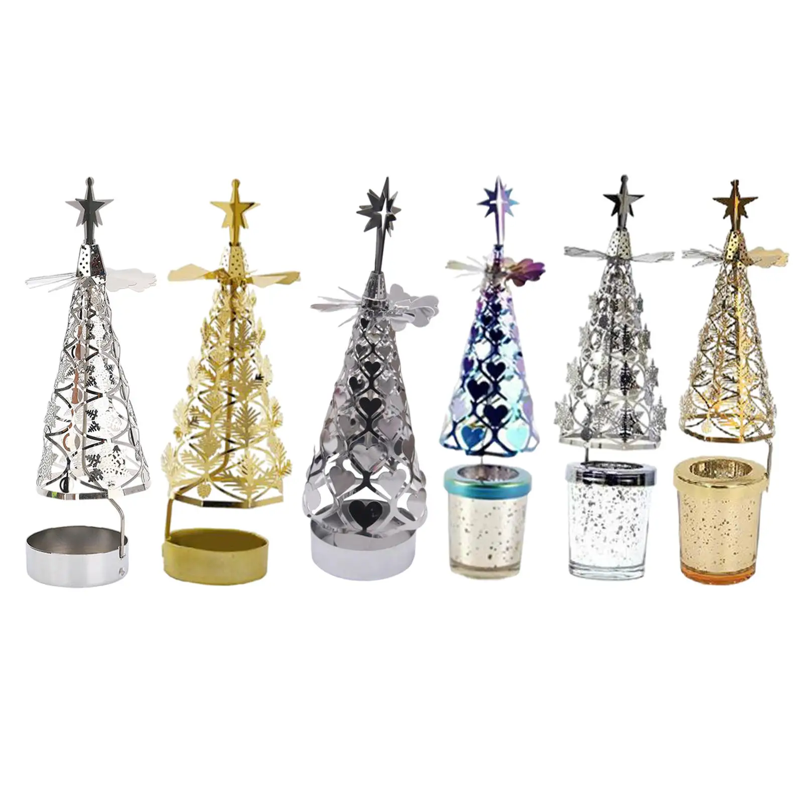 

Holiday Rotating Candle Holder Rotary Candle Holder Tea Light Holder for Living Room Home Decoration Ornaments Birthday Gifts