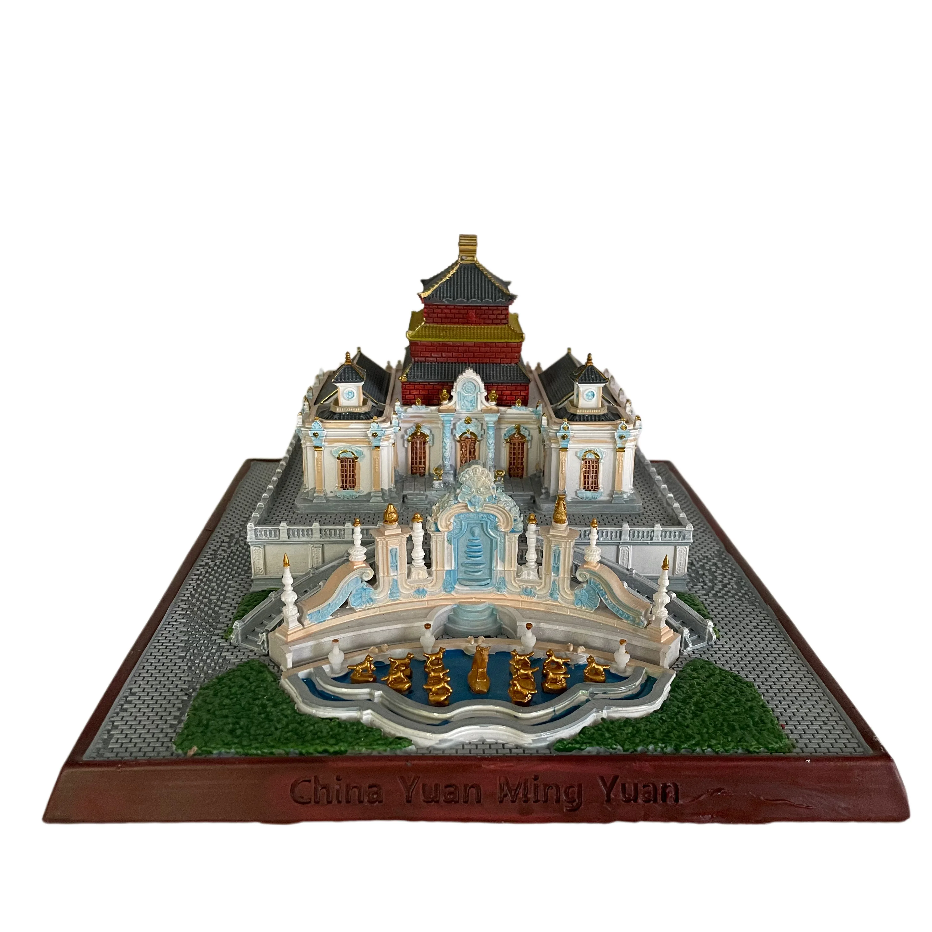 

High-quality Old Summer Palace, Beijing, China World Famous Landmark Metal Model Decor Crafts Tourism Souvenirs Collection Gift